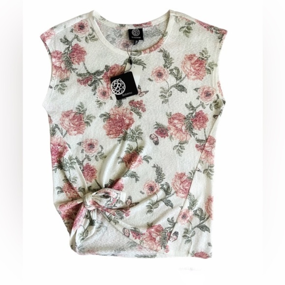 Bobeau Floral Women’s Sleeveless‎ top Sz XS